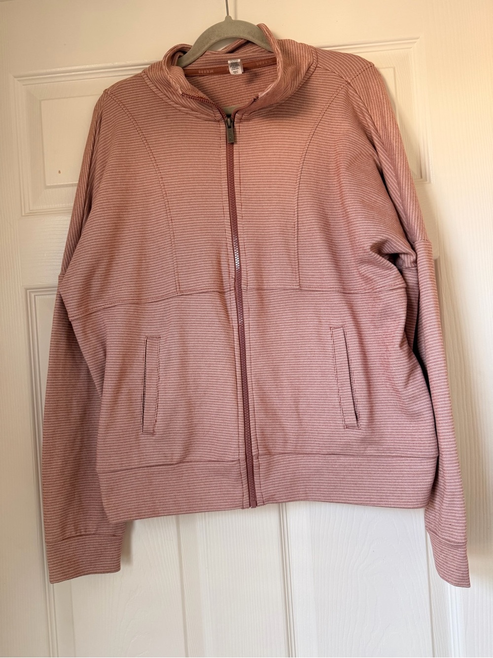 RBX Women's Rose Mauve Zip-Up Bomber Jacket